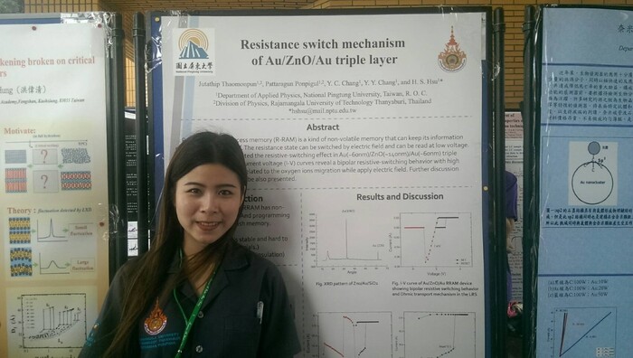 RMUTT Exchange Students Present Their Research at 5-Phys Meeting at NPTUImage